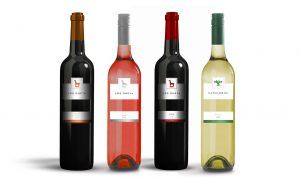 Diseño de botellas de vino Los Omeya