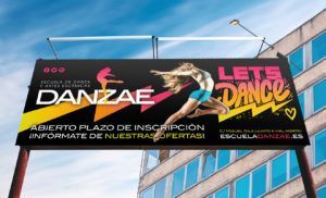 Diseño de valla publicitaria para Danzae